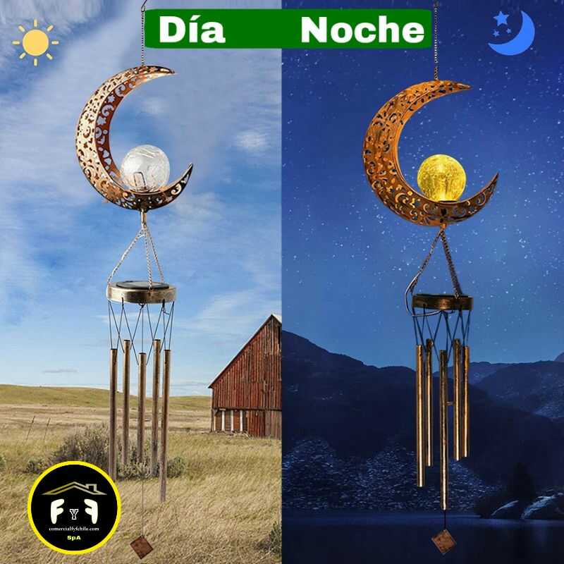 Elegante campana solar luna para crear un ambiente relajante