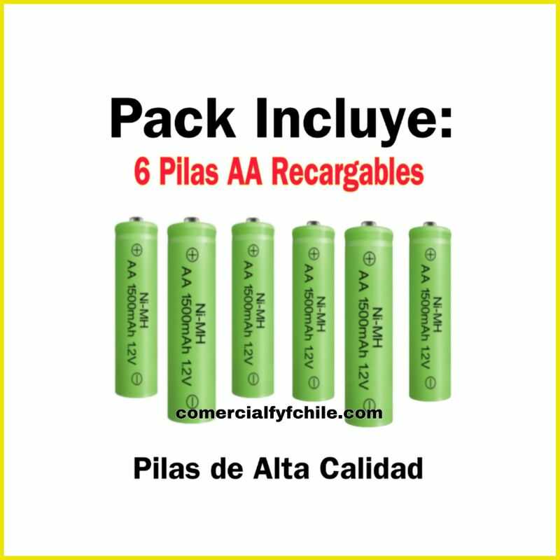 Pack de pilas solares recargables AA para energía ecológica y eficiente